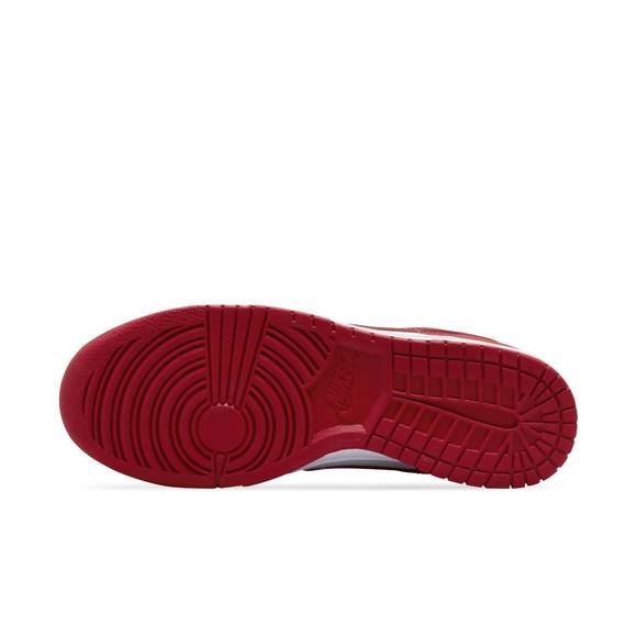 NEW NIKE men's dunk low retro sneakers in gym red/white - Picture 9 of 9